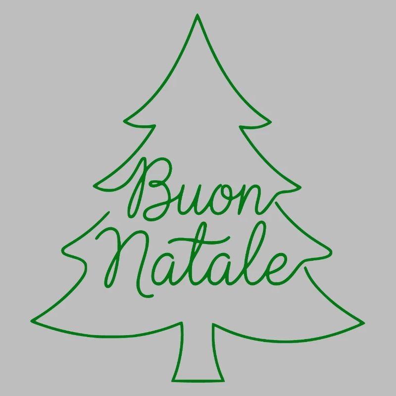 Conception du sapin de Noël Buon Natale