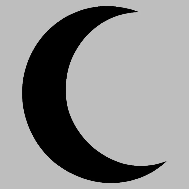 Minimalisme de la silhouette lunaire