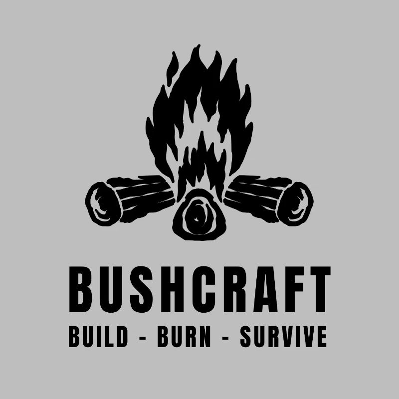 Conception de survie extérieure pour un feu de camp en brousse