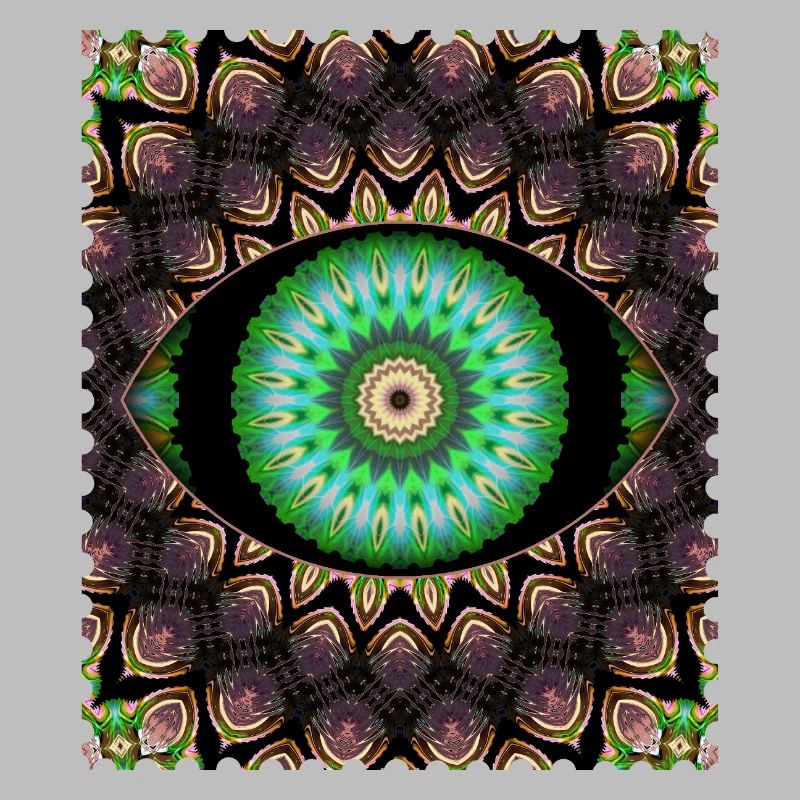 Kaleidoskopisches Augenmuster