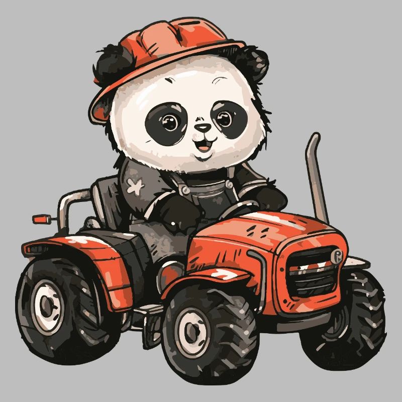 Panda Tractor Farmer