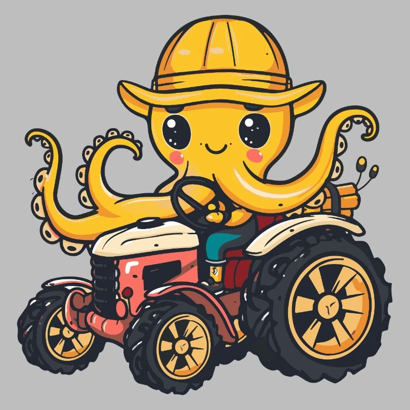 Octopus Tractor Farmer