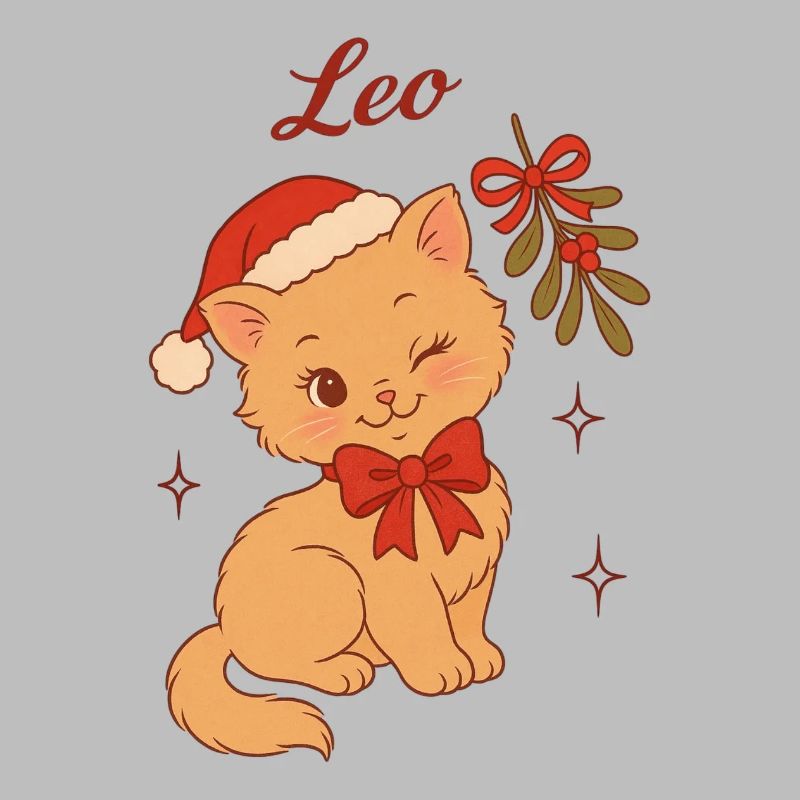 Leo, chaton de Noël