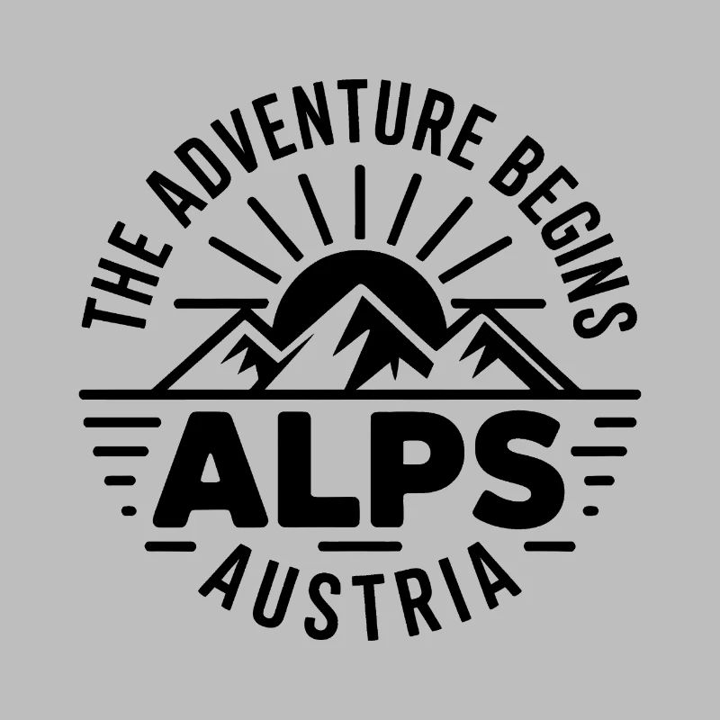 Alpen – Das Abenteuer beginnt – Souvenir-Design