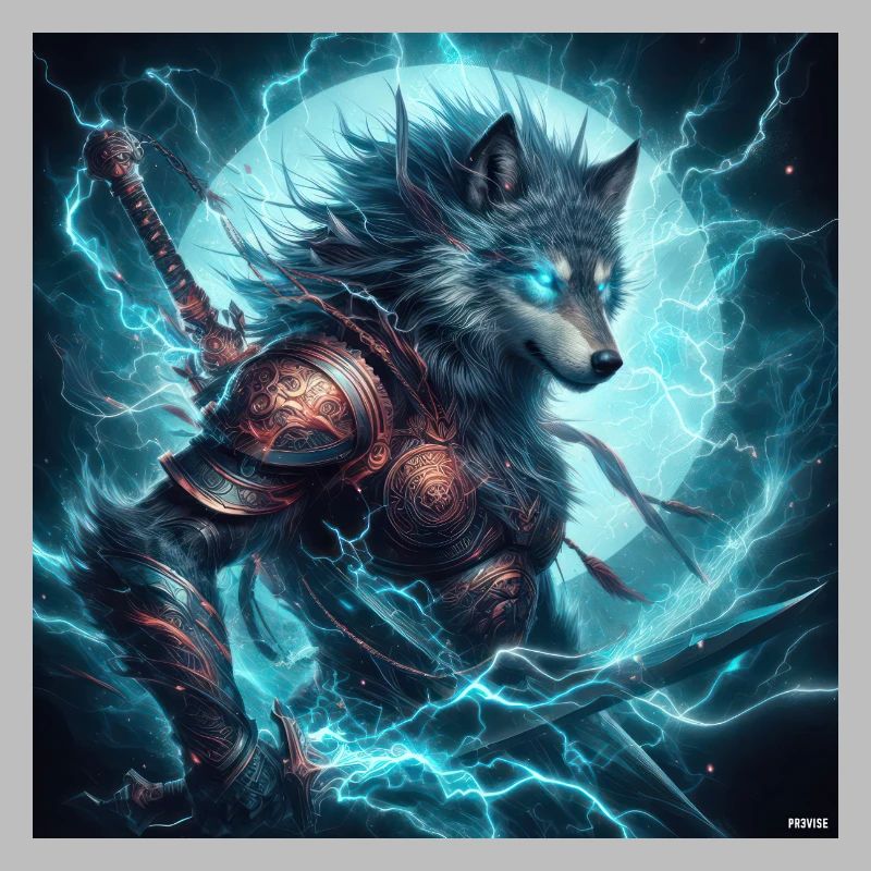 Luminous Arcane Wolf Armor