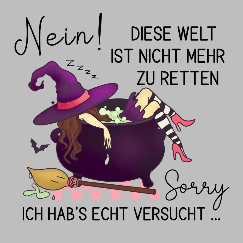 Witch in the Magic Cauldron – Witchy Fun Art
