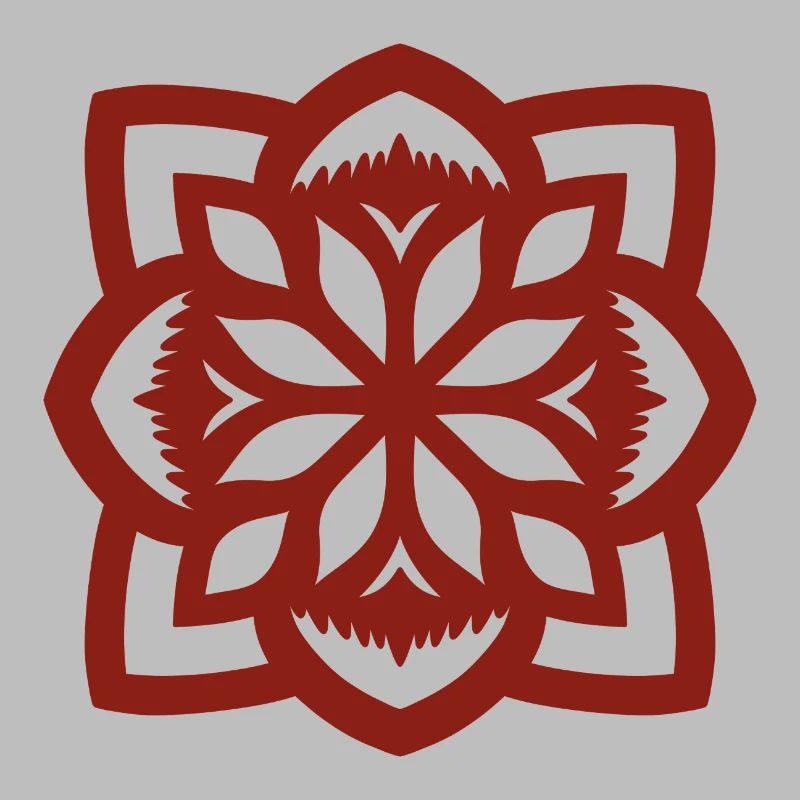 Découpage de papier floral chinois