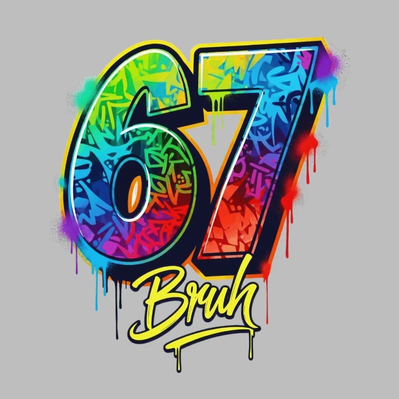 6 7 Meme – Graffiti Bruh Edition