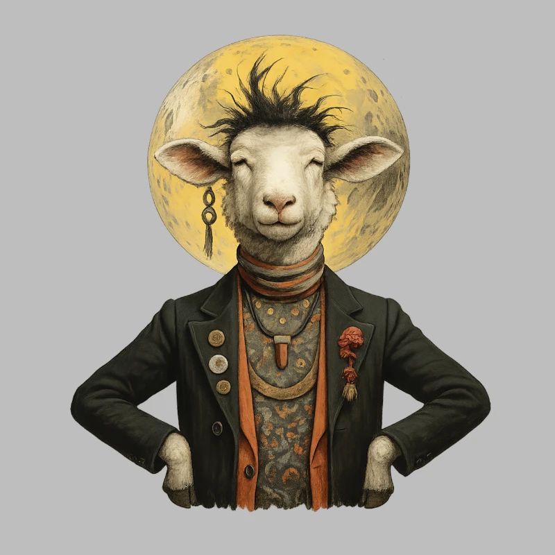 Mond Gentleman Schaf
