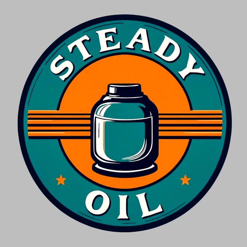 Steady Oil Retro-Emblem