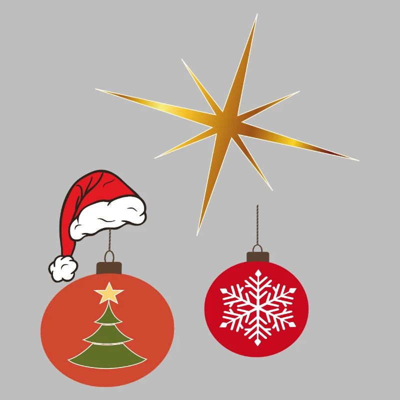 Weihnachtsstern und Weihnachtskugel