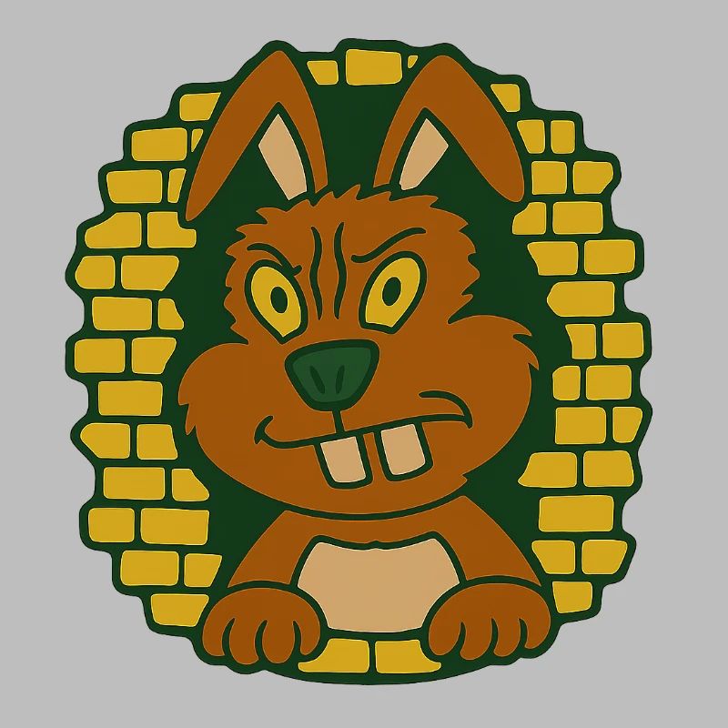 Hoppel hinter der Mauer