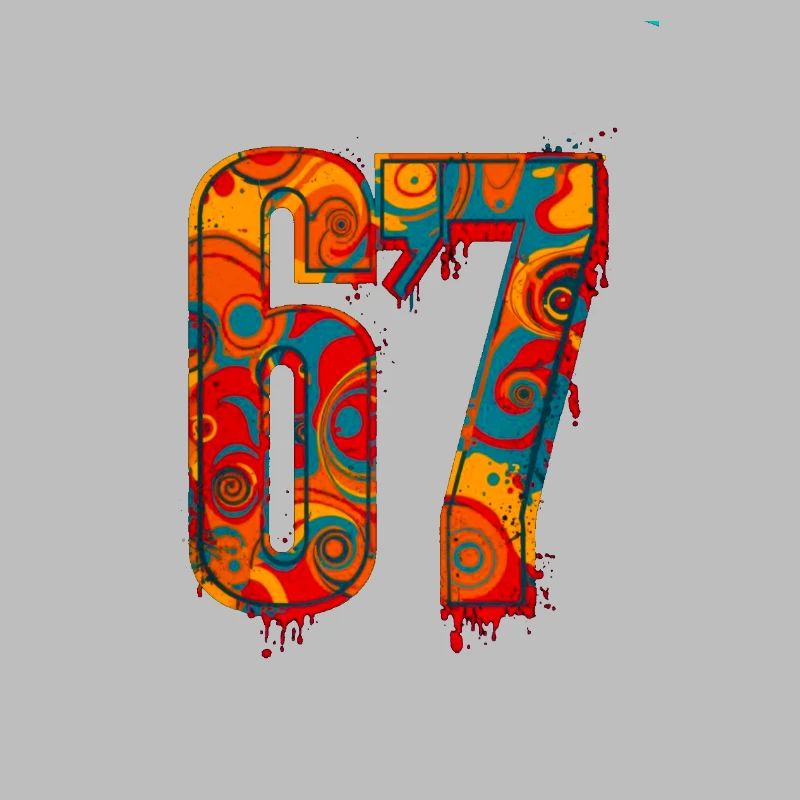 Psychedelic 67 Digits