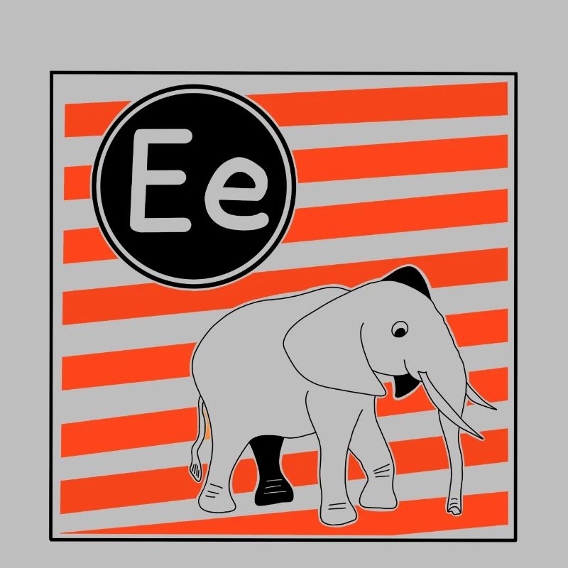 E wie Elefant Buchstaben zum Lesenlernen 
