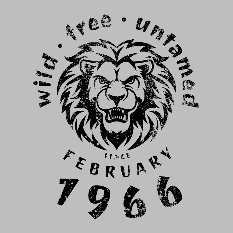 60th birthday Wild, free & untamed since 02/1966
