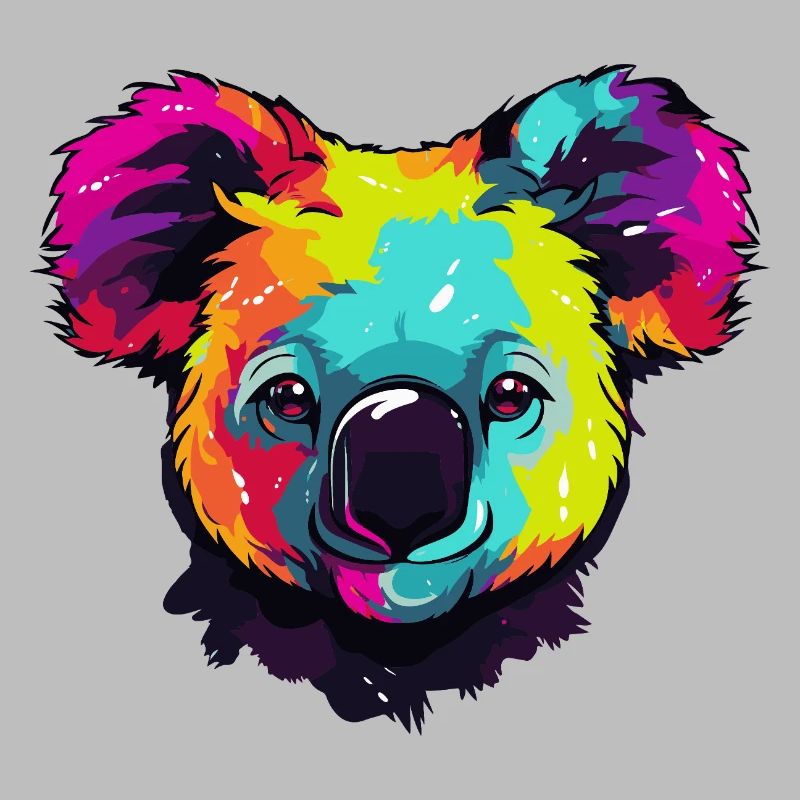 Bunter Koala Popkunst