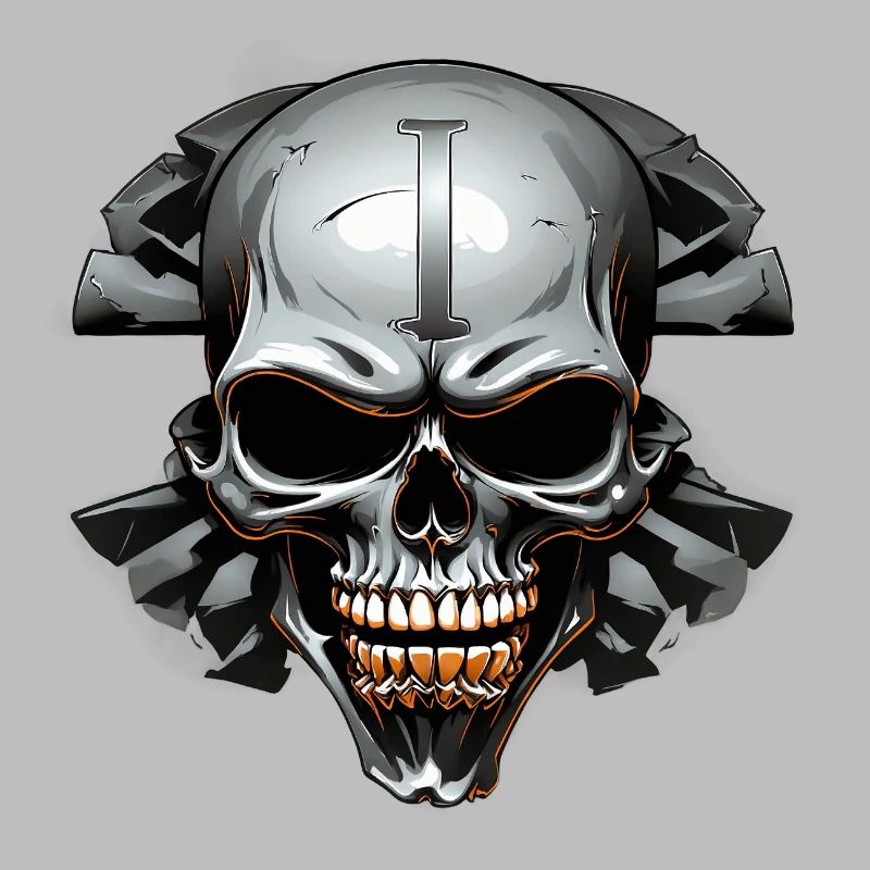 ISchadel in a rock circle