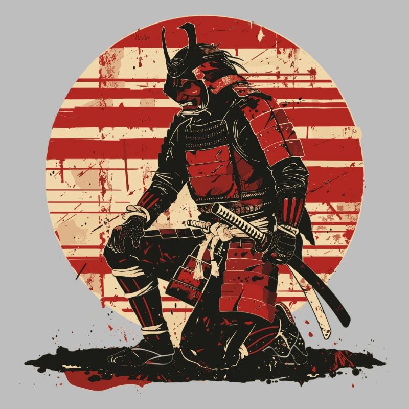 Red Samurai Battle Look,Ronin