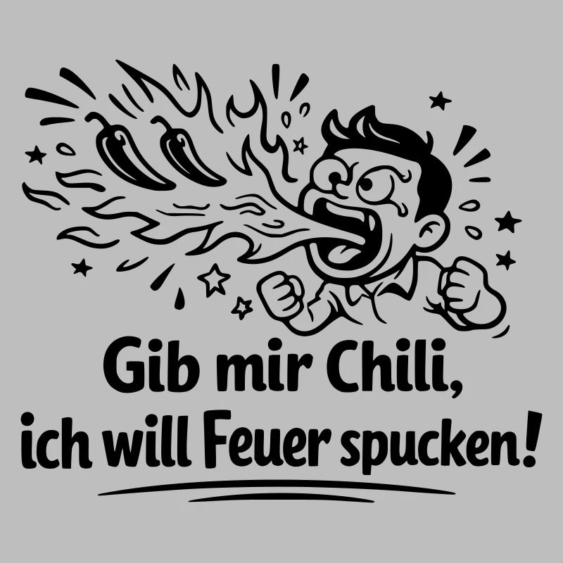 Feuer Spucken Chili Essen