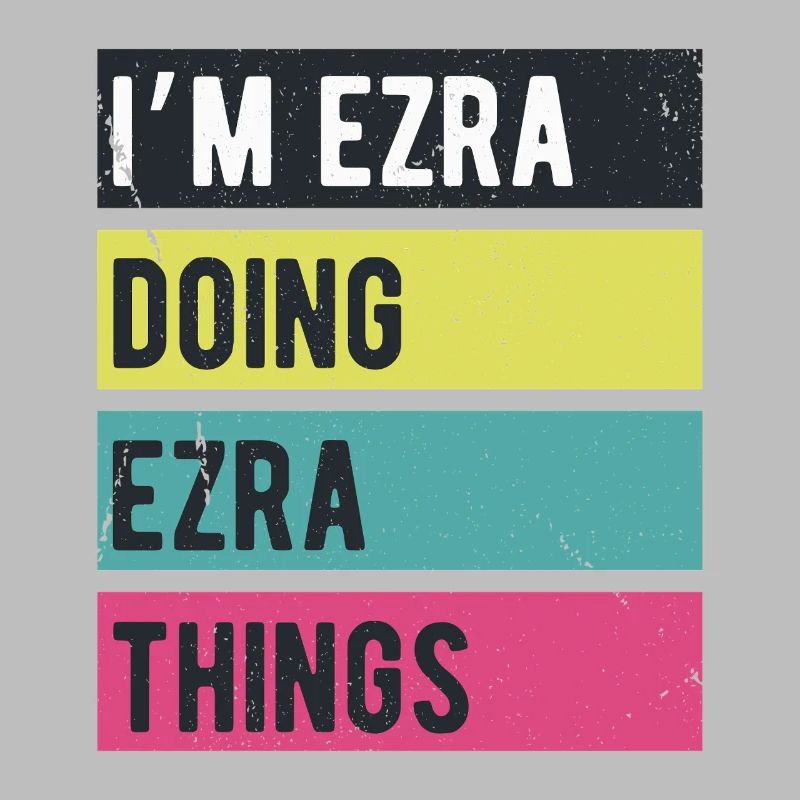 Ich bin Ezra und mache Ezra Things Retro-Farben