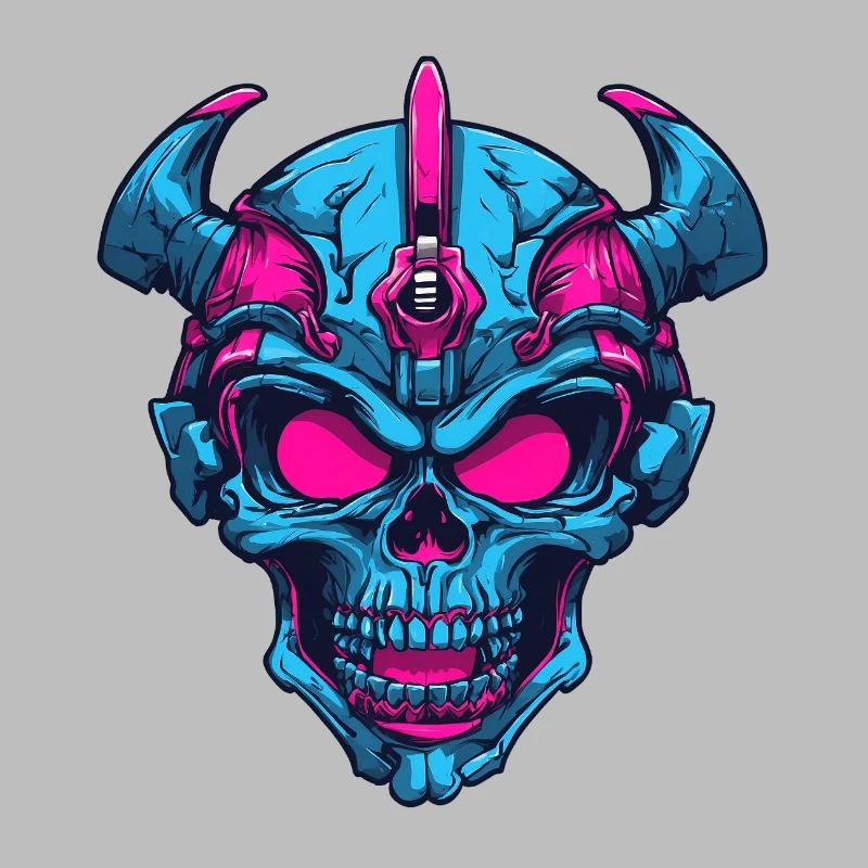 Neon Demon Skull