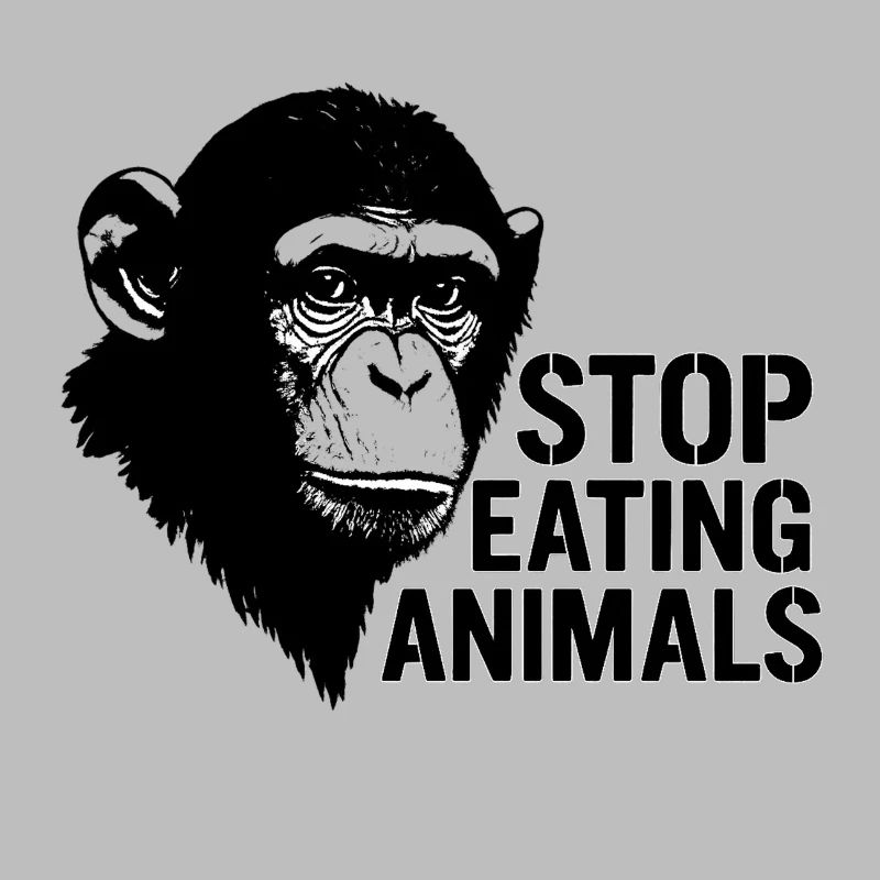 Stop Eating Animals – Schimpansen-Design