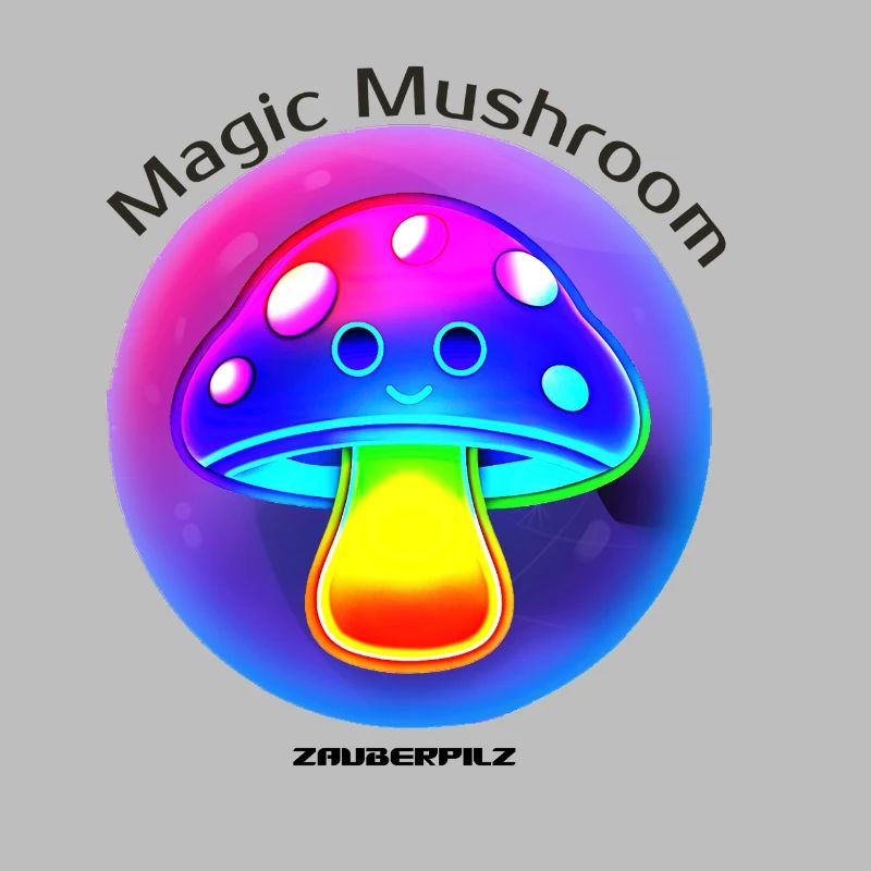 Leuchtender Regenbogenpilz Neon