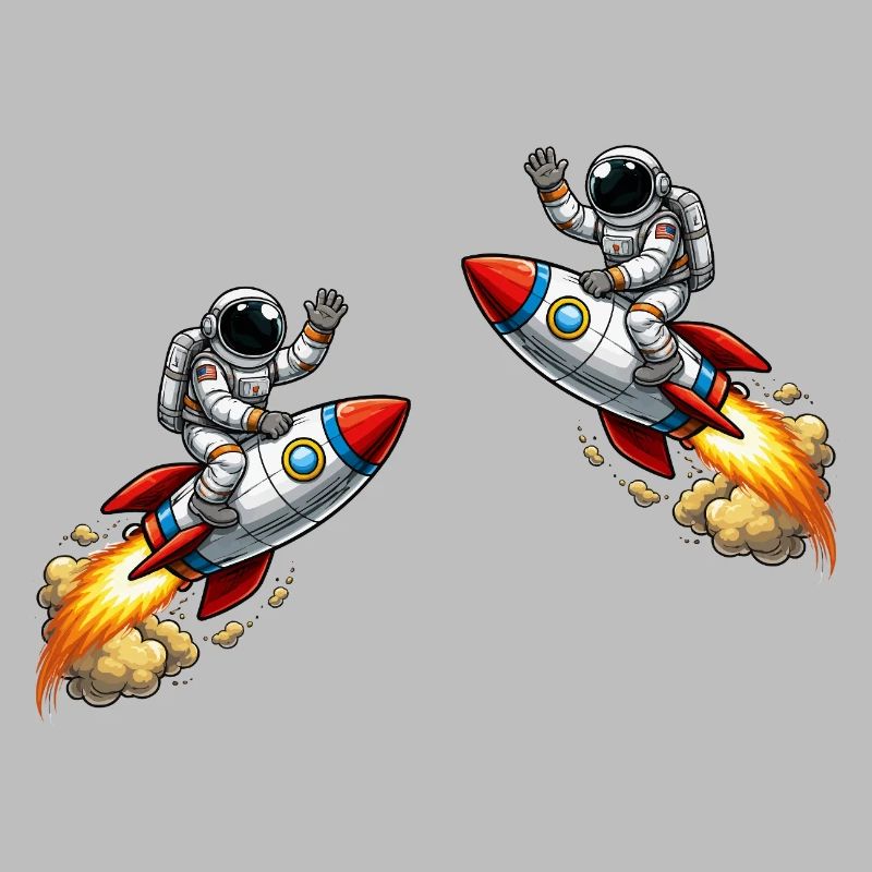 Aventure de la fusée astronaute
