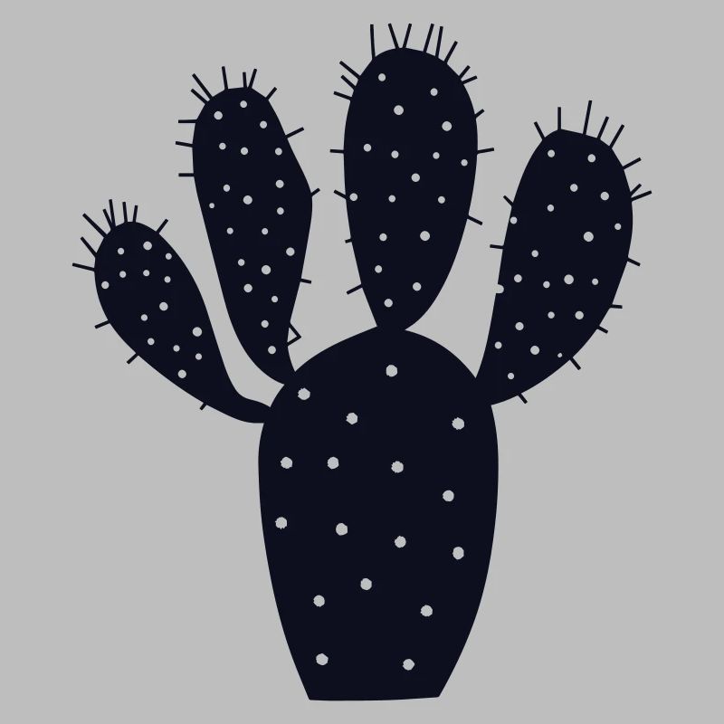 Mitternachtskaktus-Silhouette