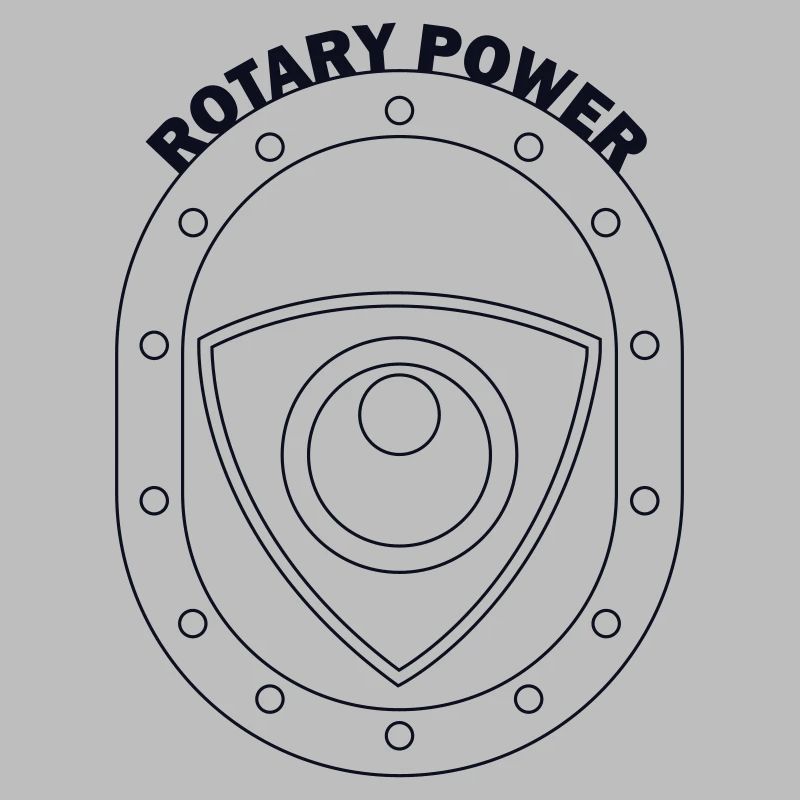 Rotatorisches Kraftschild-Emblem