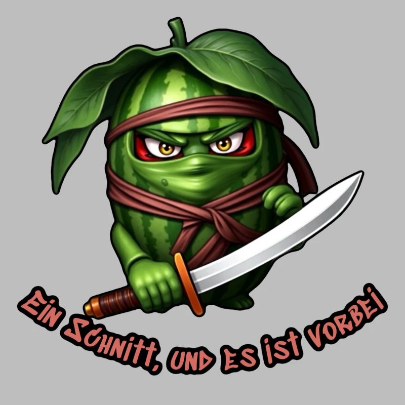 Ninja pastèque avec l’épée