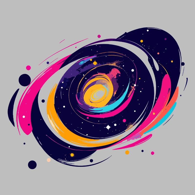 Color Swirl Galaxy Outer Space Pattern