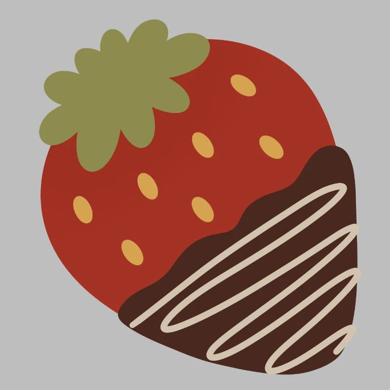 Fraise trempée dans le chocolat
