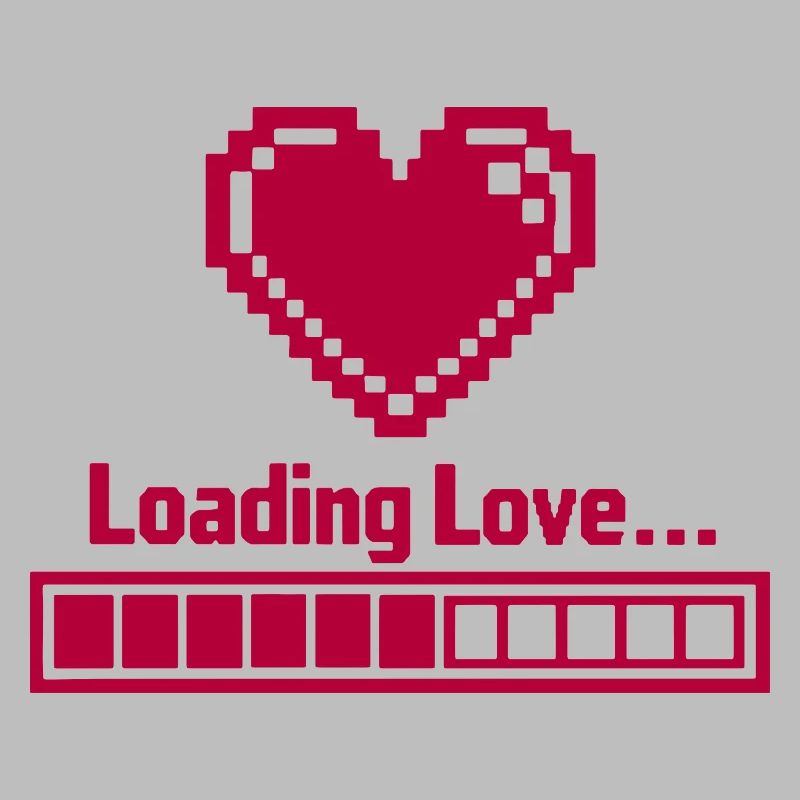 Pixel Heart Loading Bar Saint-Valentin - Avec amour