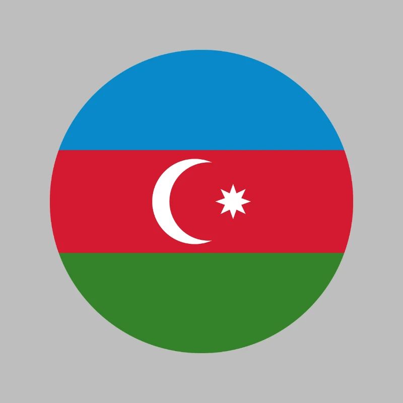 Aserbaidschanische Rundflagge