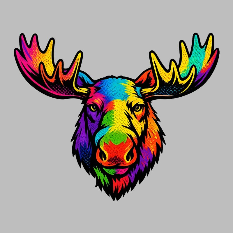 Der Kopf des Regenbogenelchs