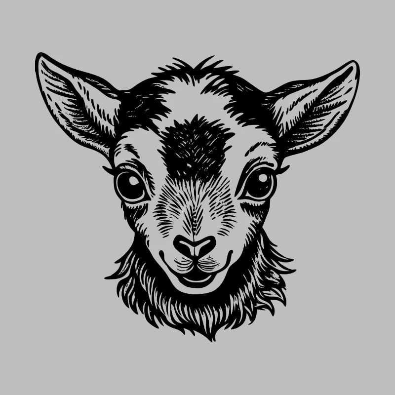 Visage de chevreau bébé