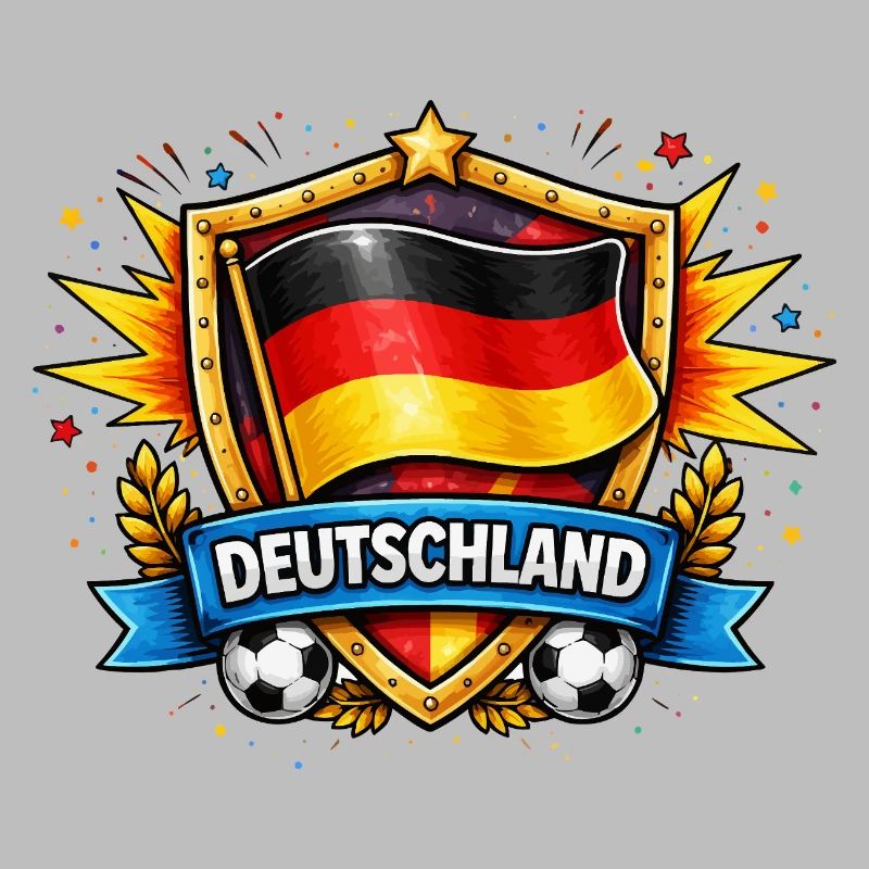 Germany Shield Football Design
