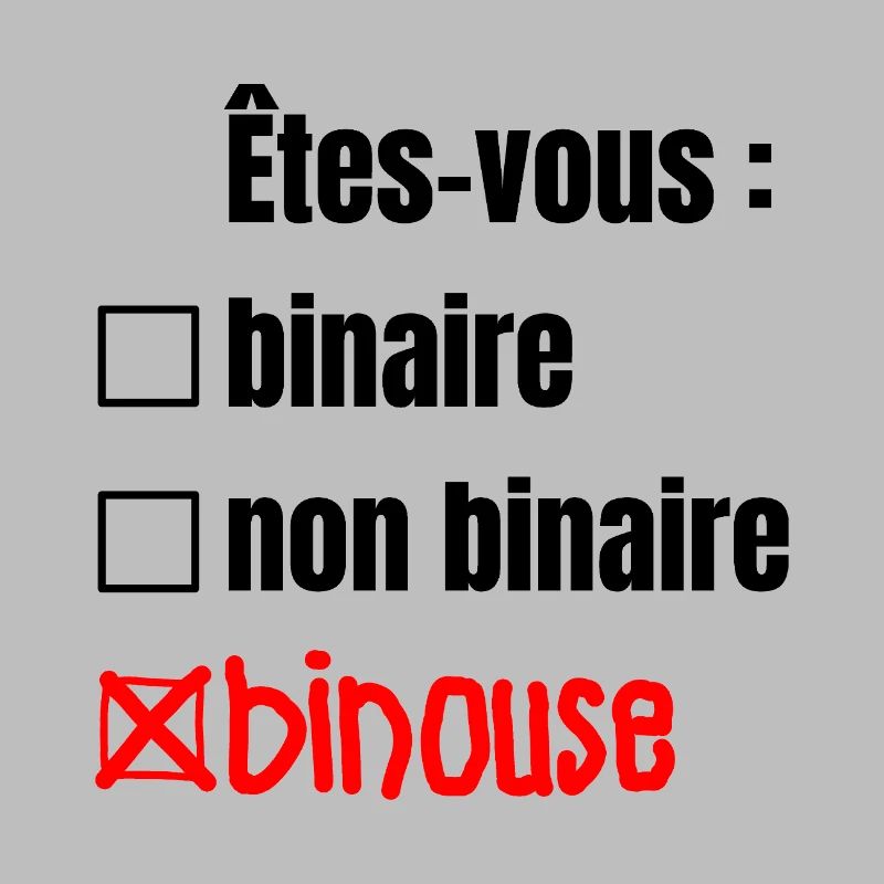ÊTES-VOUS BINAIRE, NON BINAIRE, BINOUSE ! 
