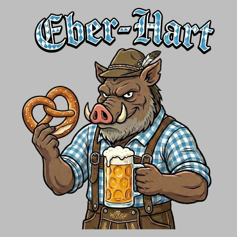 Eber-Hart Bierheld mit Brezel