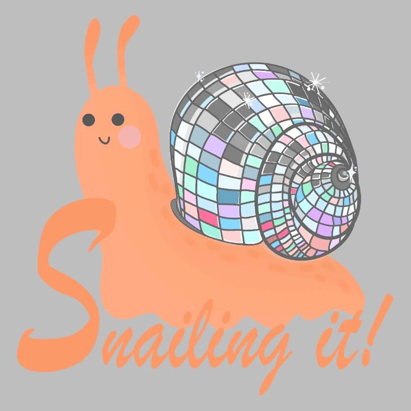 Snailing It! – Bunte Schnecke mit Disco-Kugel