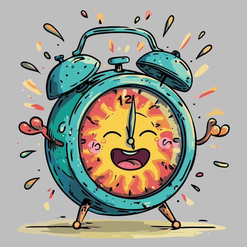 Sun Alarm Clock Celebration Image