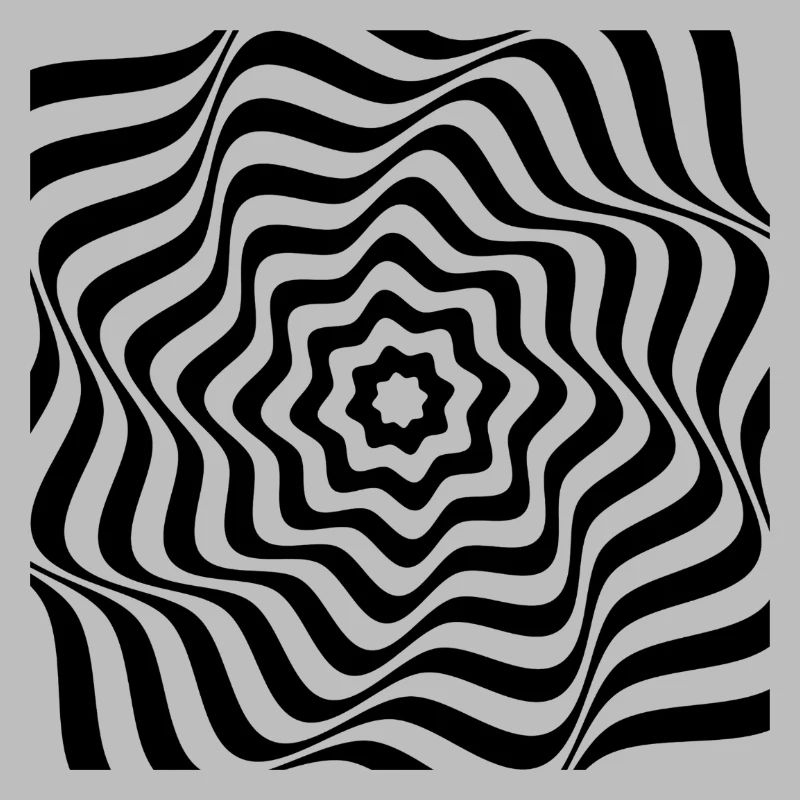 Hypnotic Black Spiral Pattern