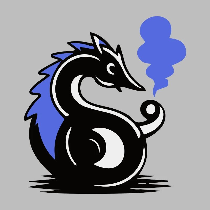 Blauer Glut-Seepferdchen