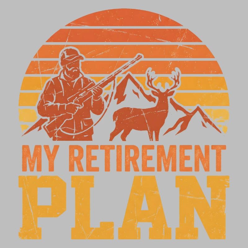 Mon plan de retraite Hunter Deer Mountains Vintage