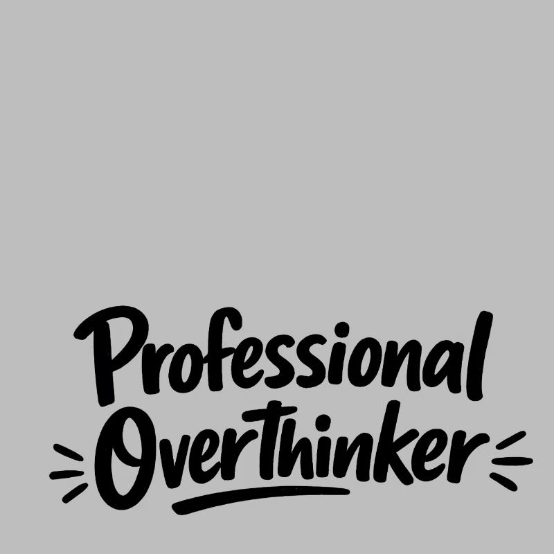 Professional OVERTHINKER Minimalist