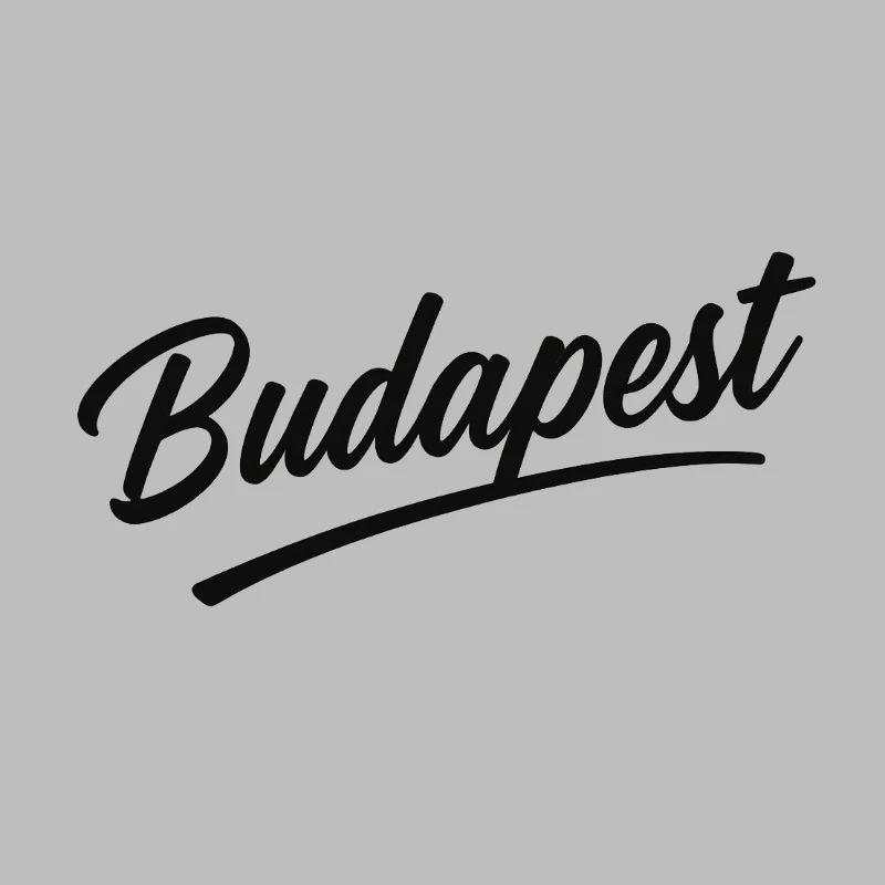 Souvenir de voyage avec lettrage d’écriture de Budapest