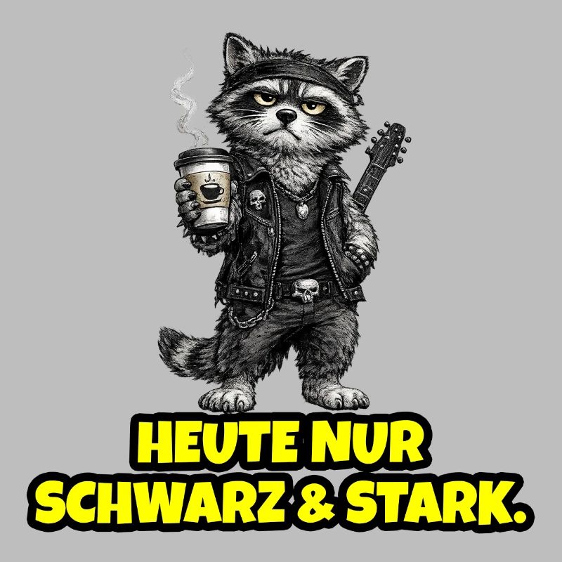 Heute nur Schwarz & Stark – Rock Waschbär