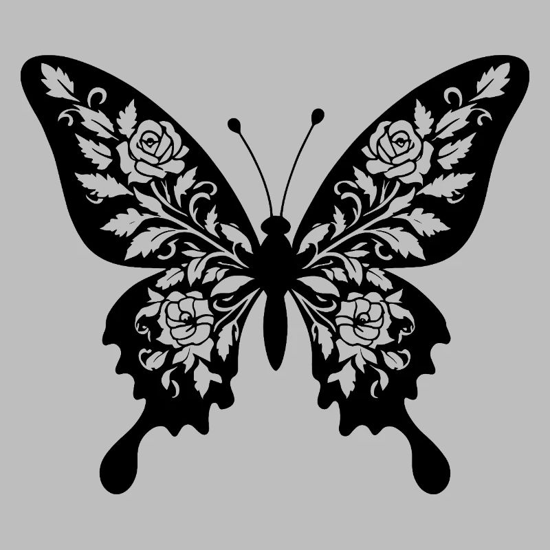 Papillon fleur filigrane