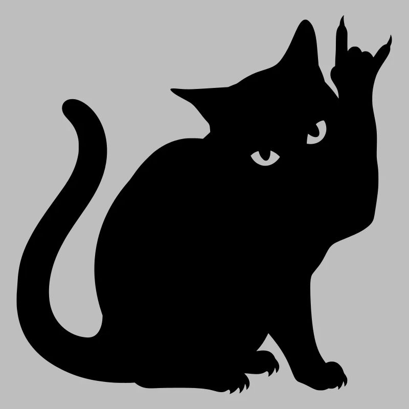 Chat Noir – Silhouette de cornes de diable